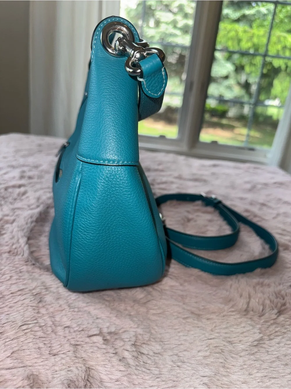 Coach Pebble Leather Mara Hobo with Silver Hardware - Picture 3 of 12